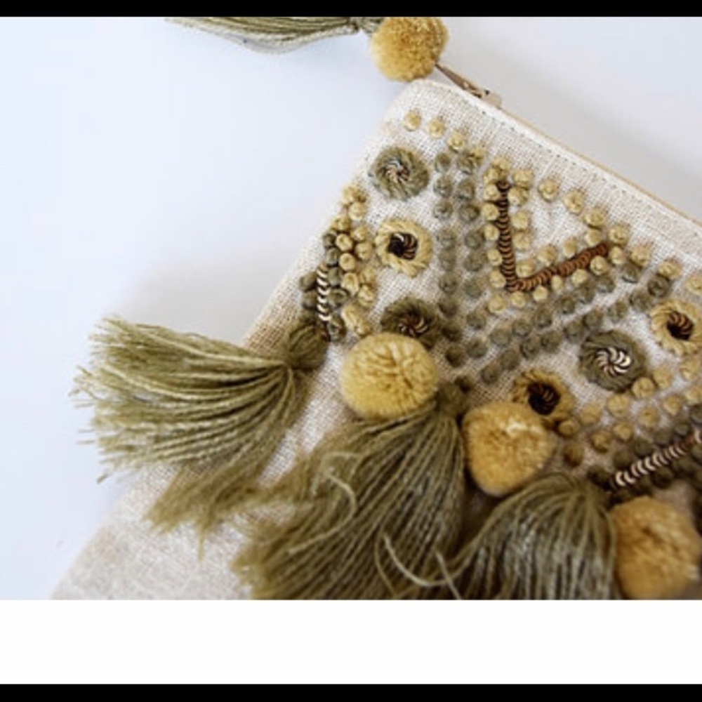 Beaded pouch from India